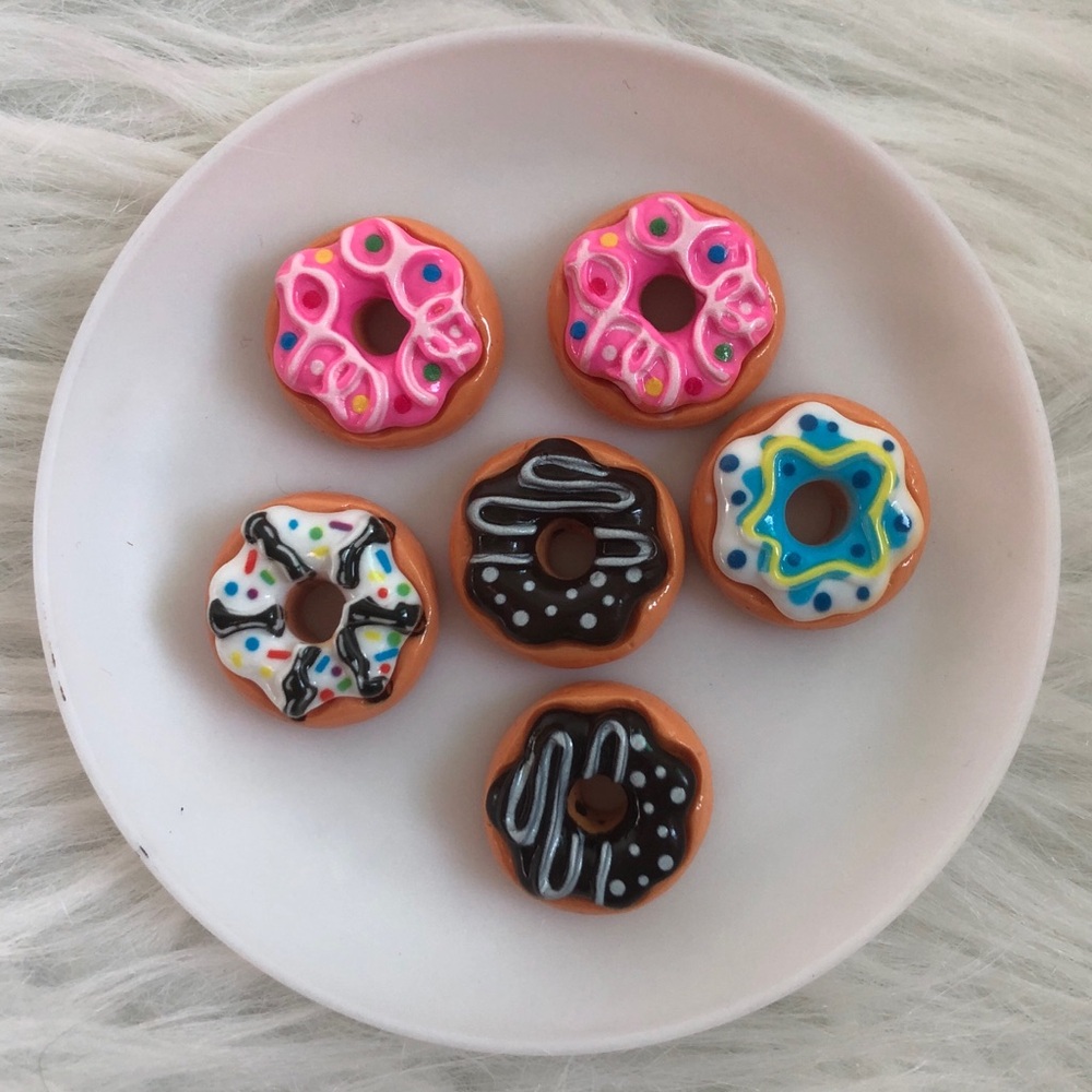 Small/mini frosted donuts for crafts or decor